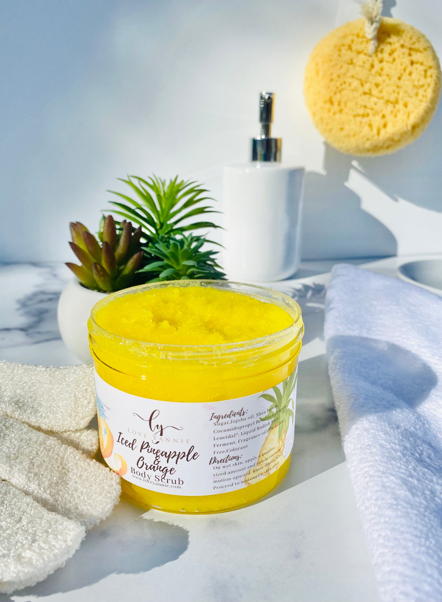 Iced Pineapple and Orange Shea Butter Body Scrub