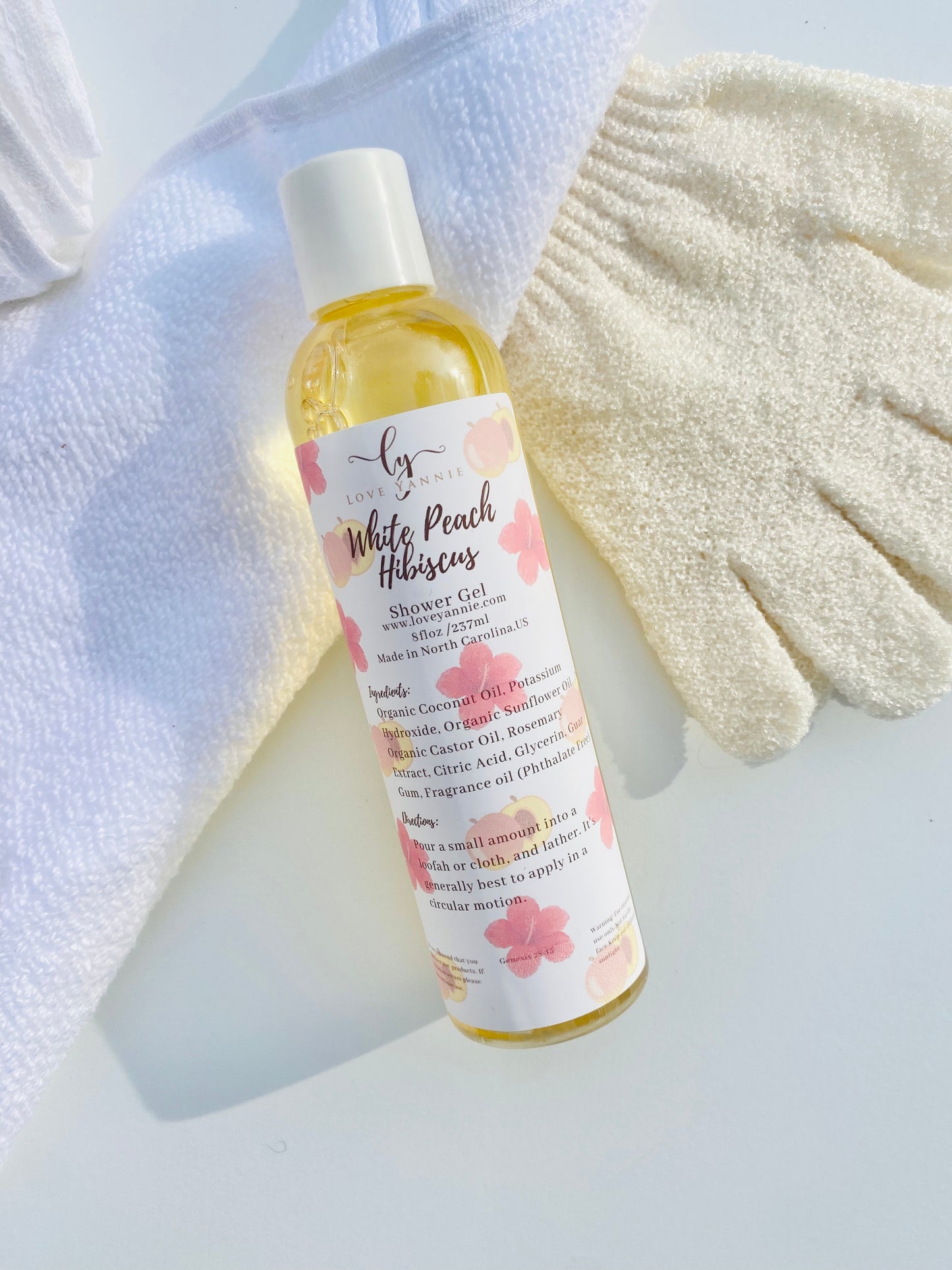 White Peach and Hibiscus Shower Gel