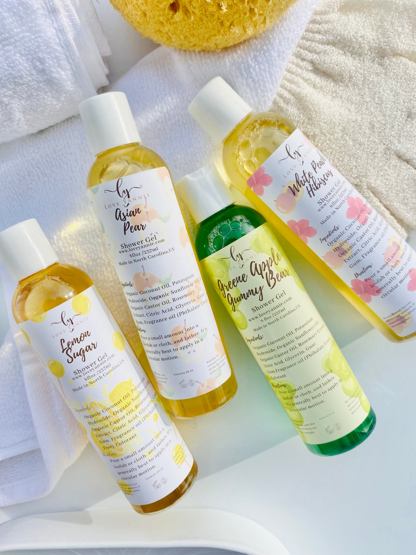 White Peach and Hibiscus Shower Gel