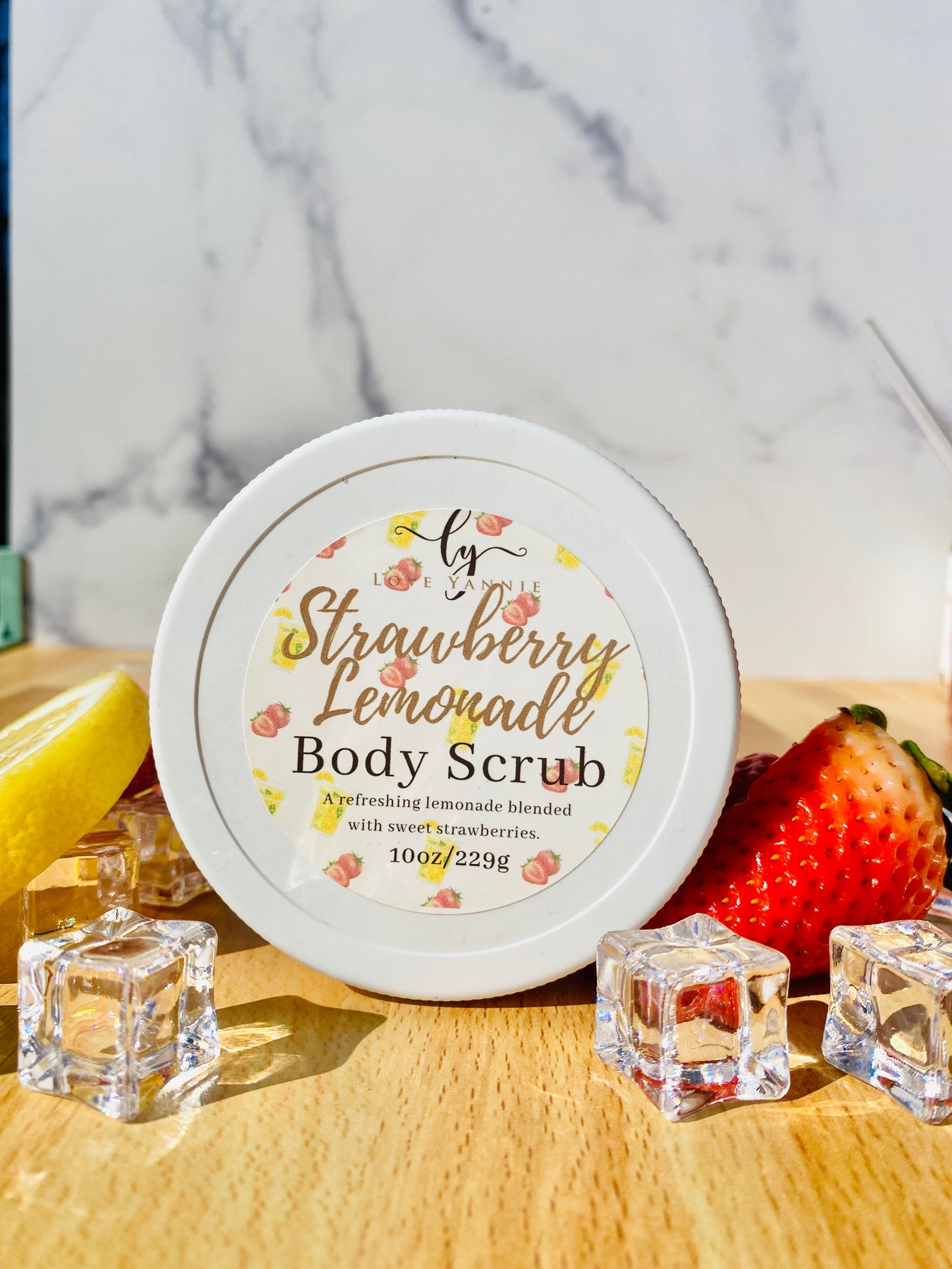 Strawberry Lemonade Shea Butter Body Scrub