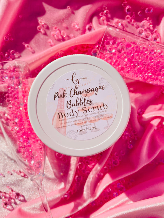Pink Champagne Bubbles Shea Butter Body Scrub
