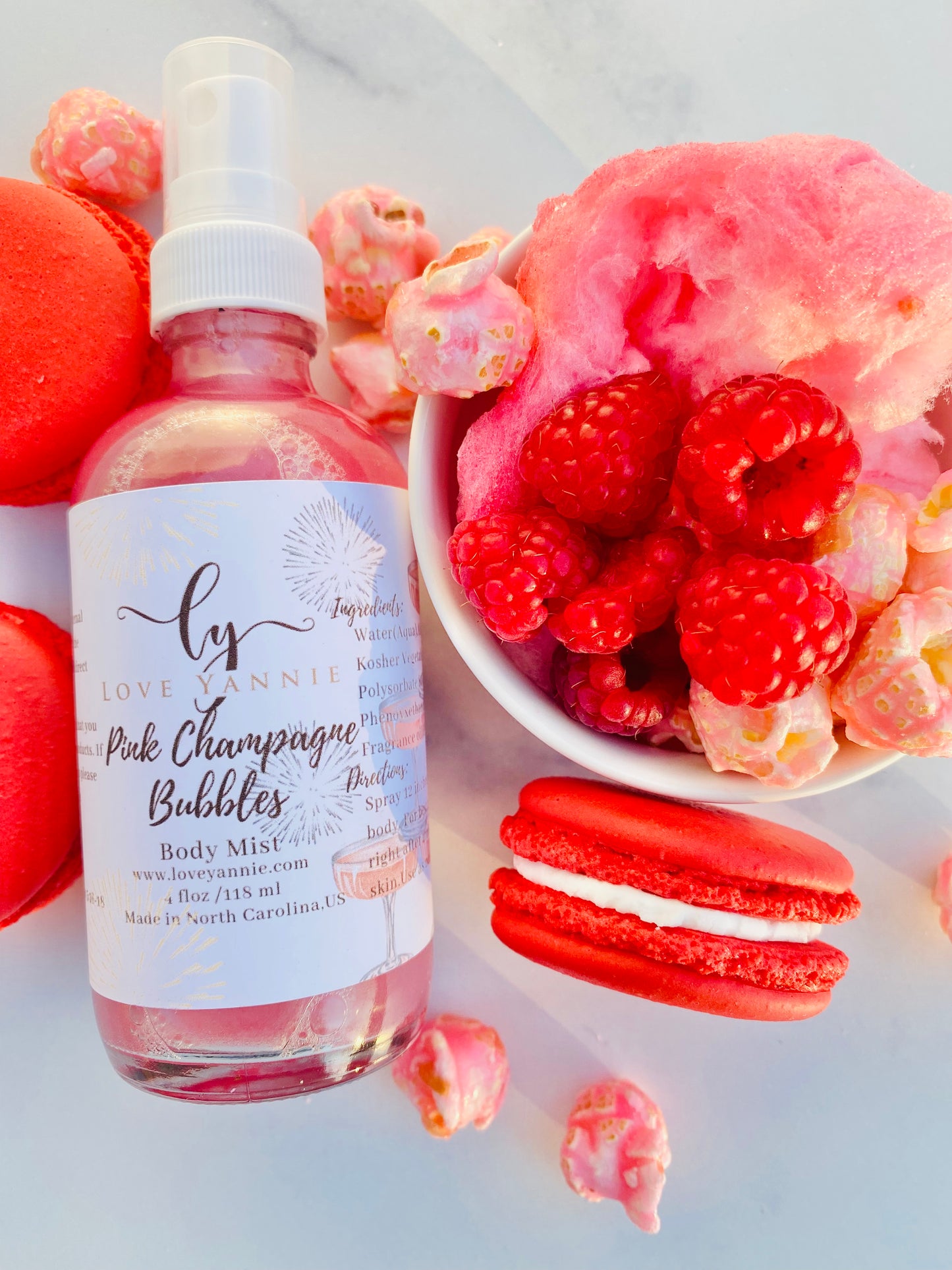 Pink Champagne Bubbles Body Mist