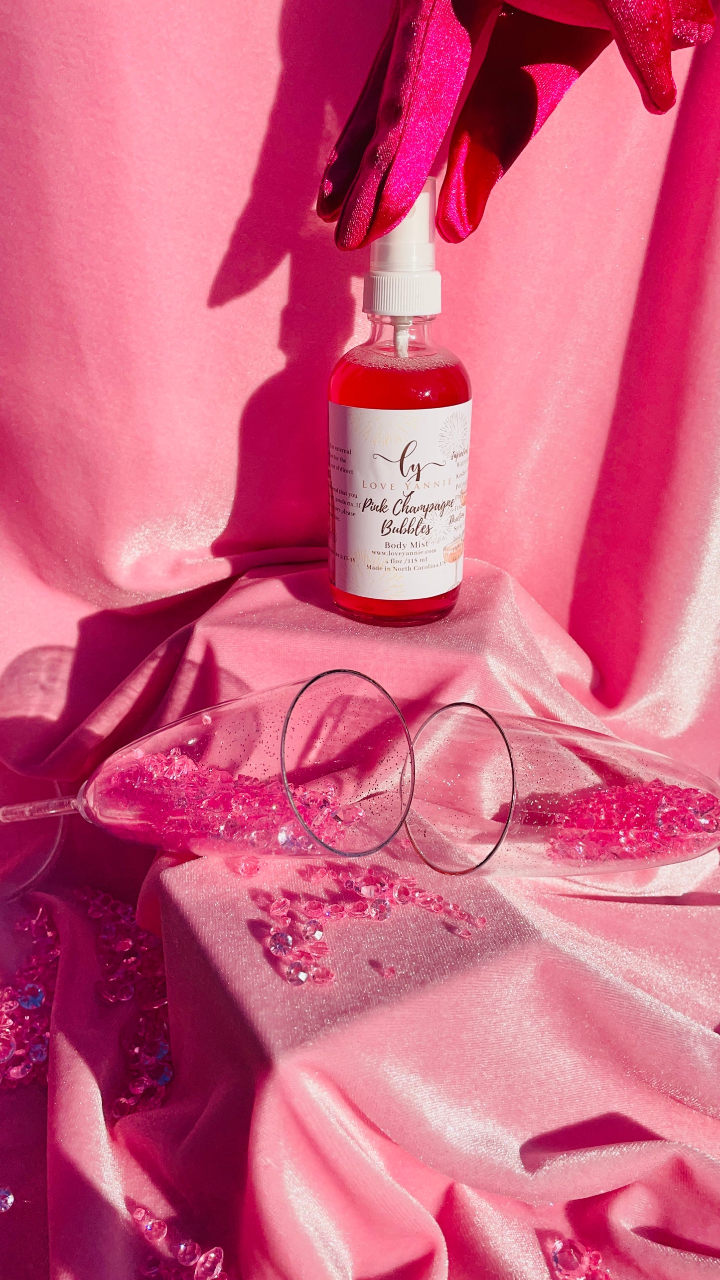 Pink Champagne Bubbles Body Mist