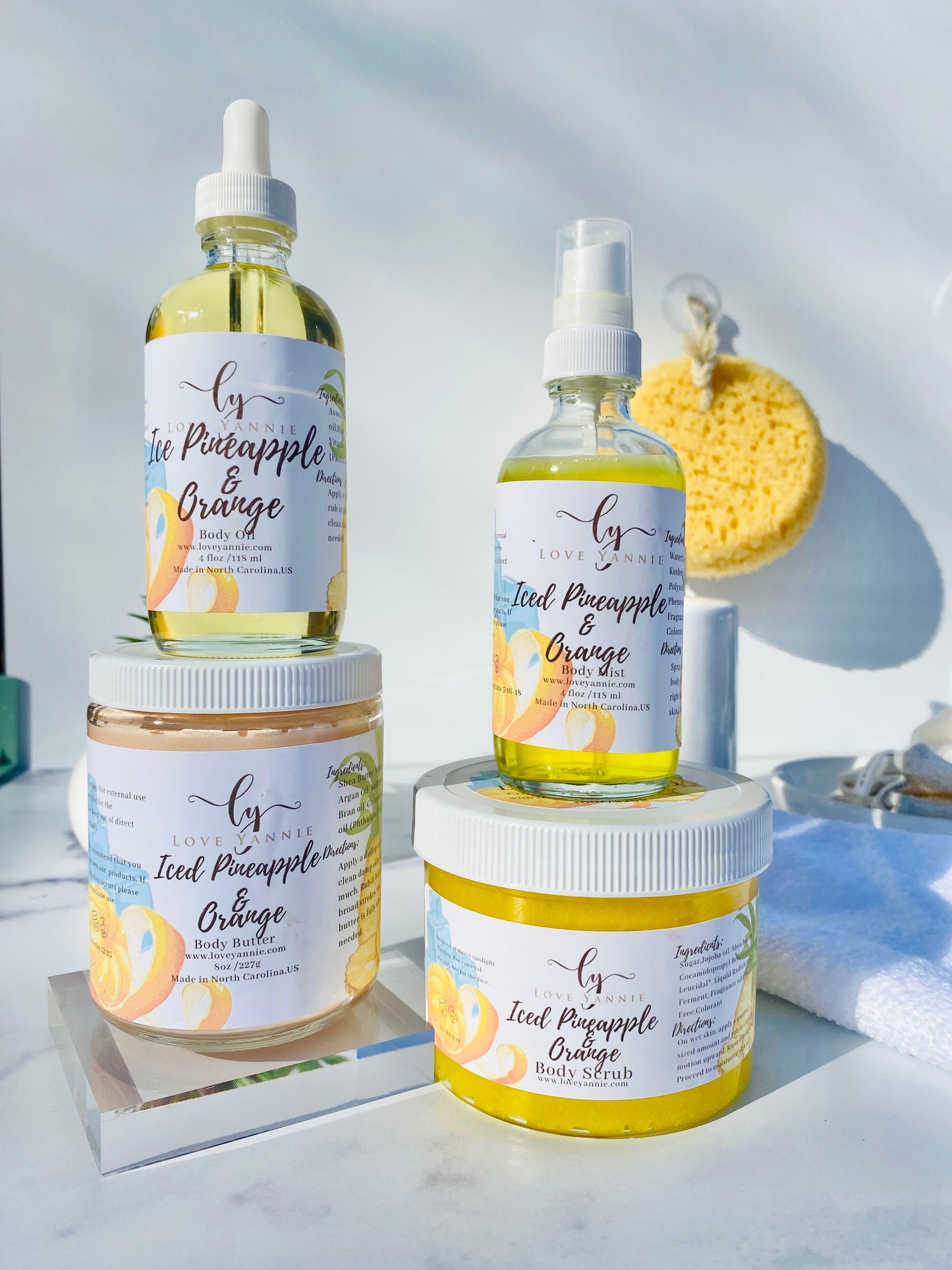 Iced Pineapple and Orange Body Bundle