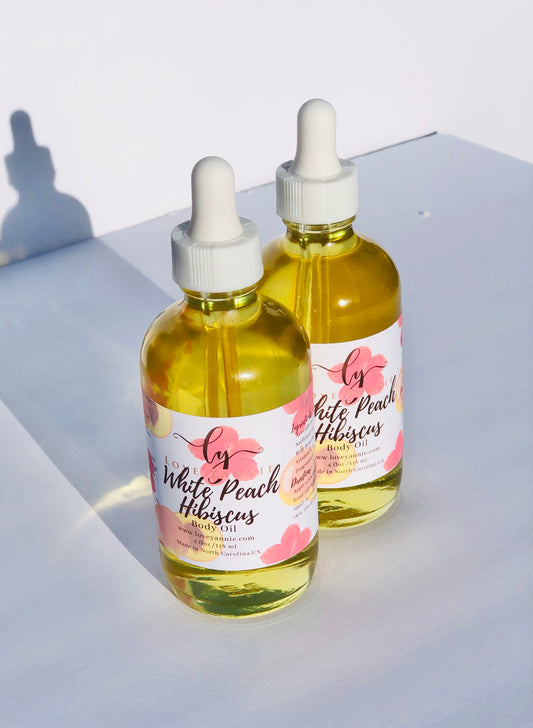 White Peach and Hibiscus Body Oil