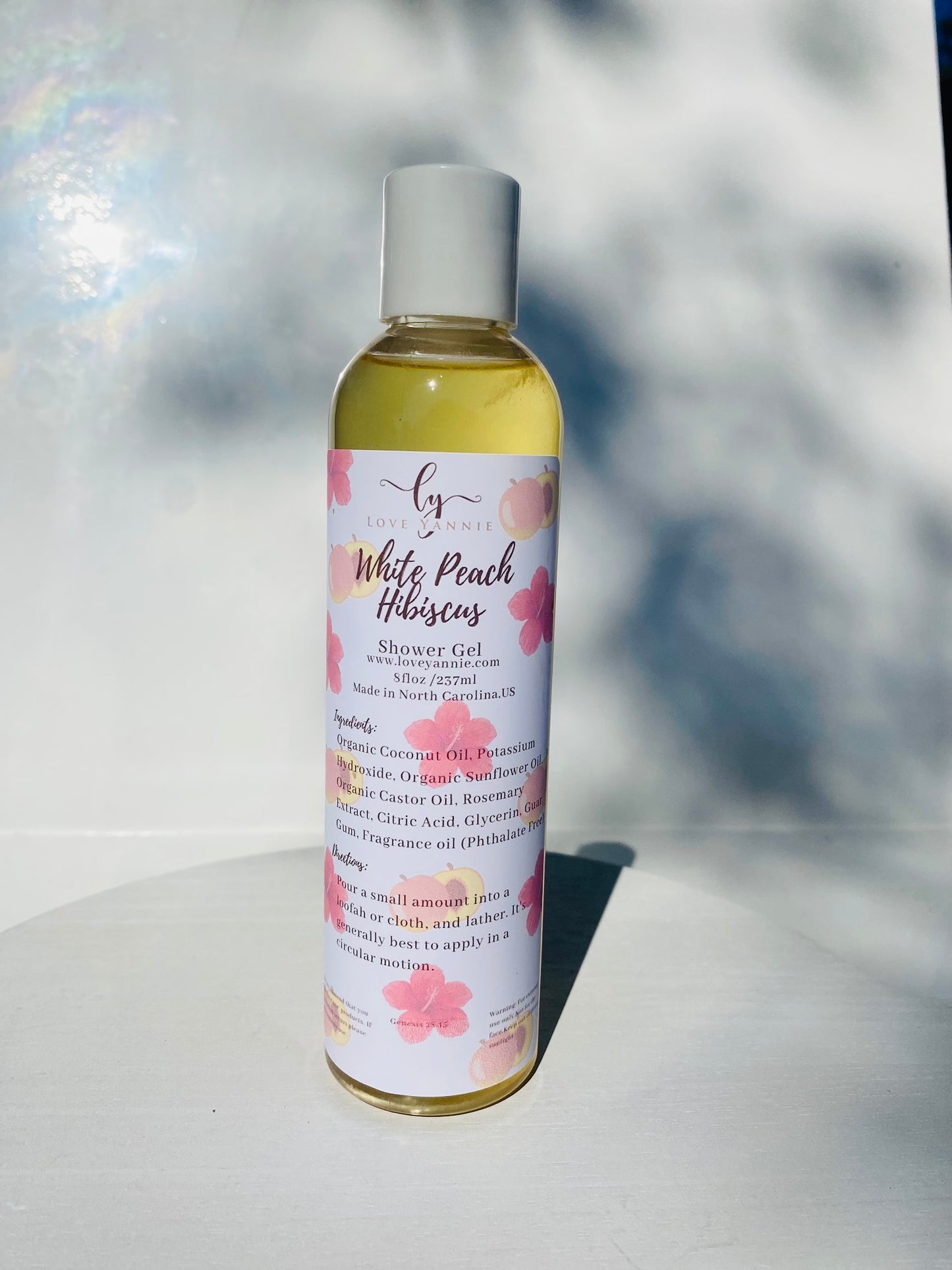 White Peach and Hibiscus Shower Gel