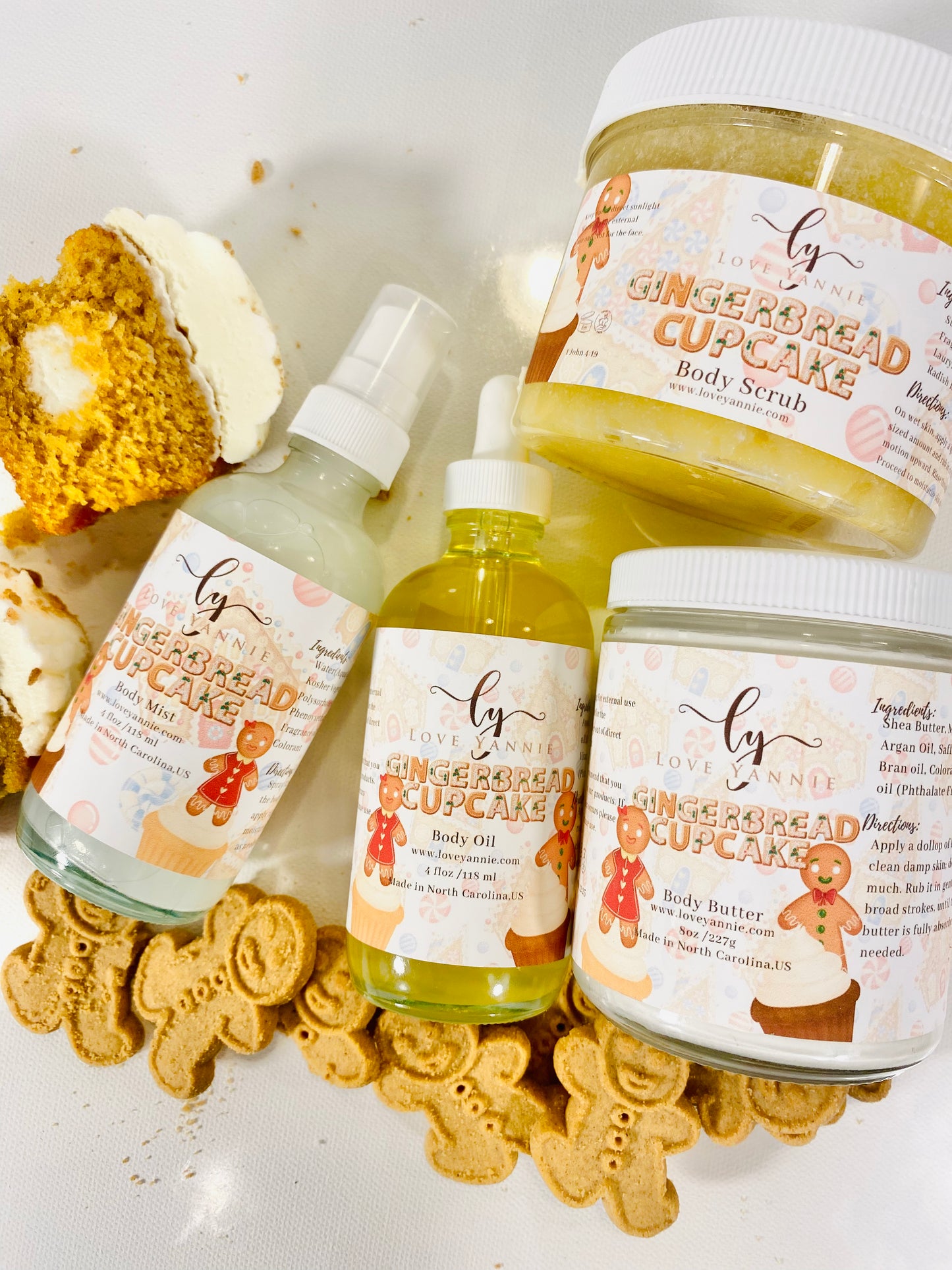 Gingerbread cupcake Body Bundle