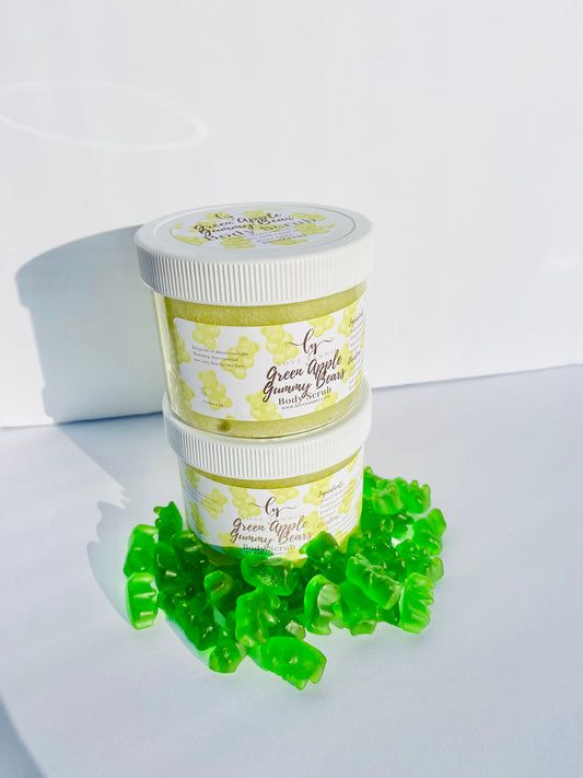 Green Apple Gummy’s Bear Shea Butter Body Scrub