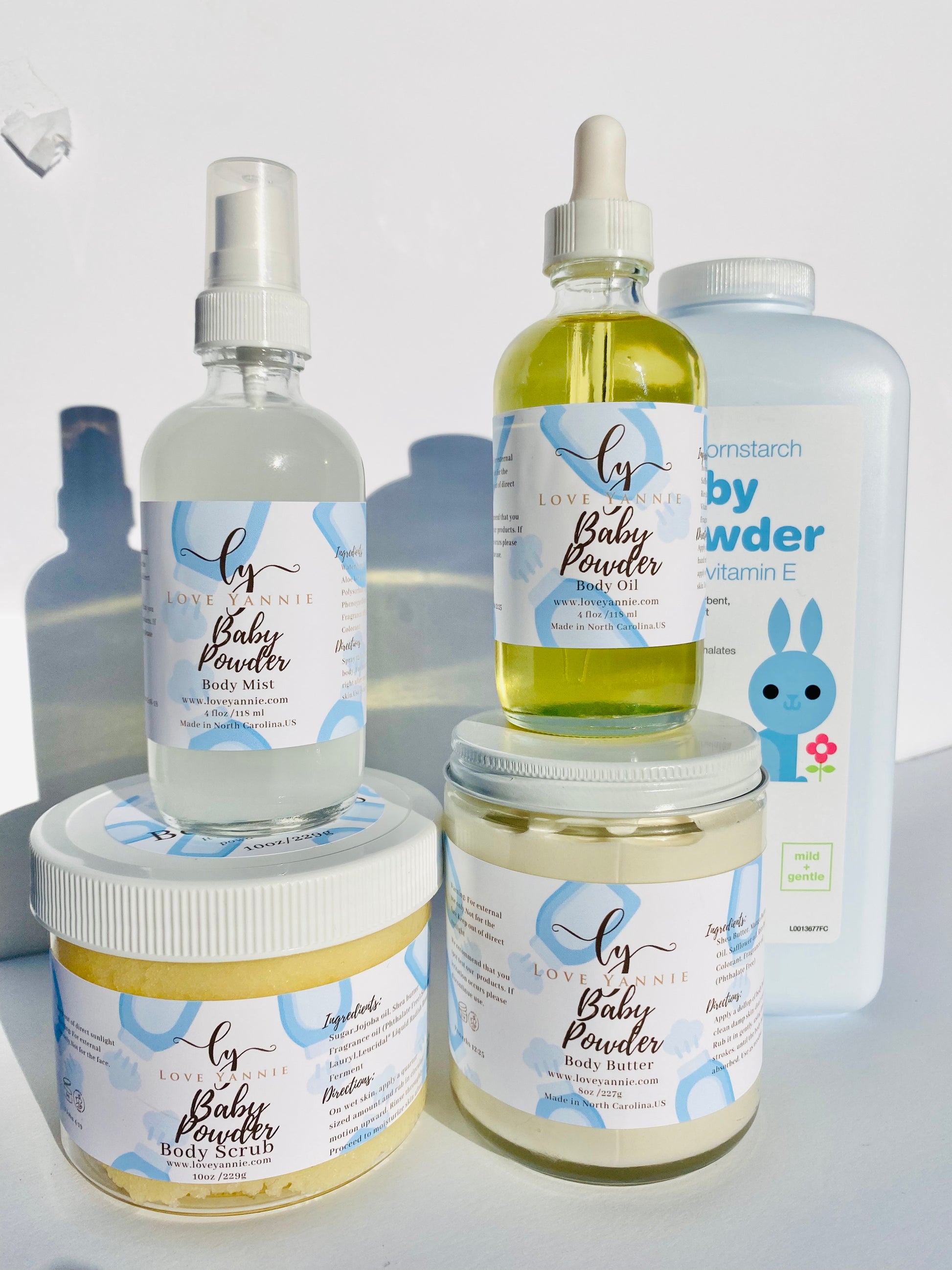 Baby Powder Body Butter & Oil Set – THE BEAUTE FACTORY