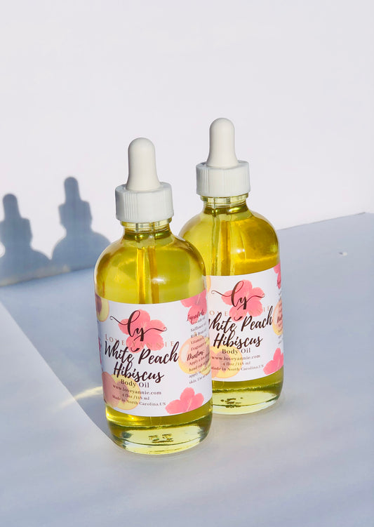 White Peach and Hibiscus Body Oil